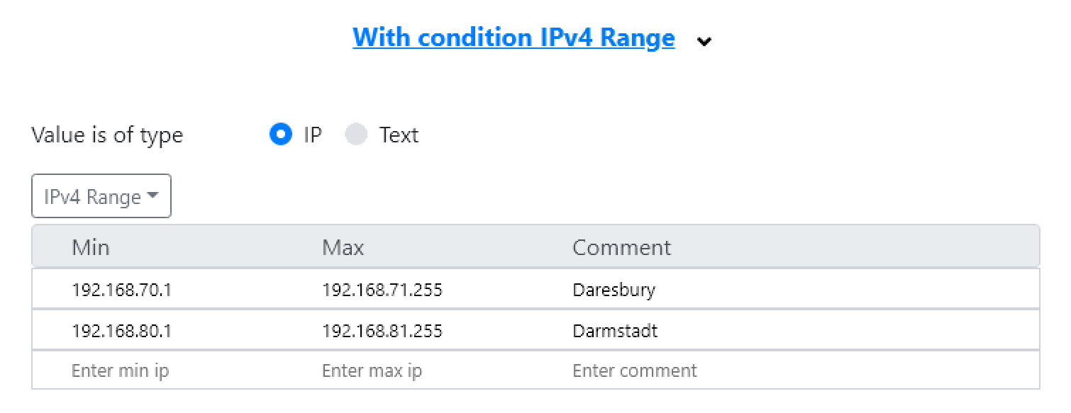 The new IP Range Conditions in deviceTRUST 19.3
