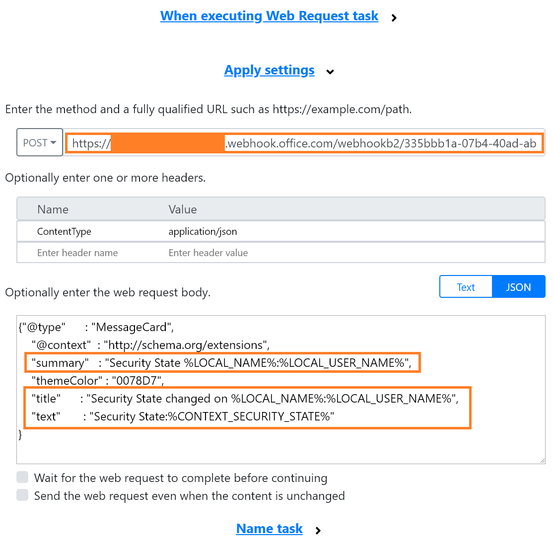 Completed Web Request Task