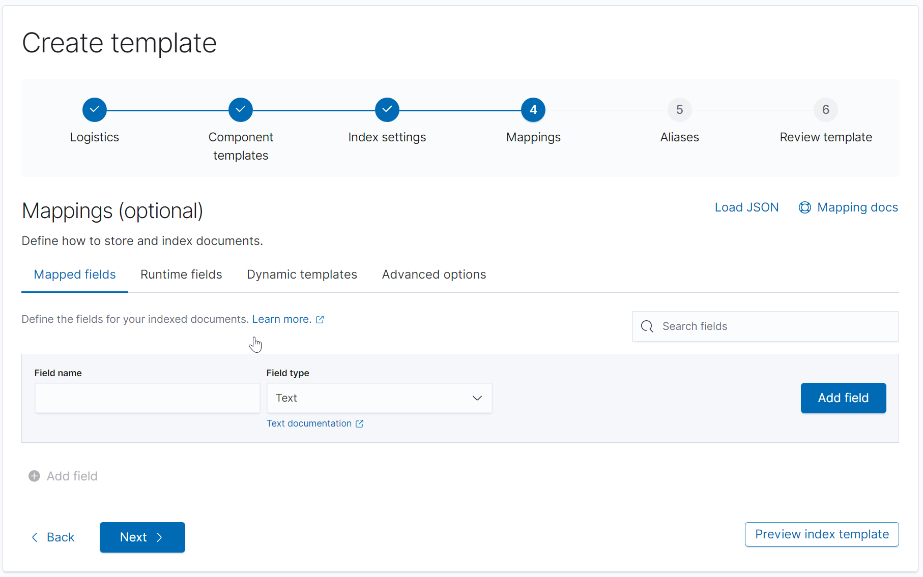 Importing the mappings file